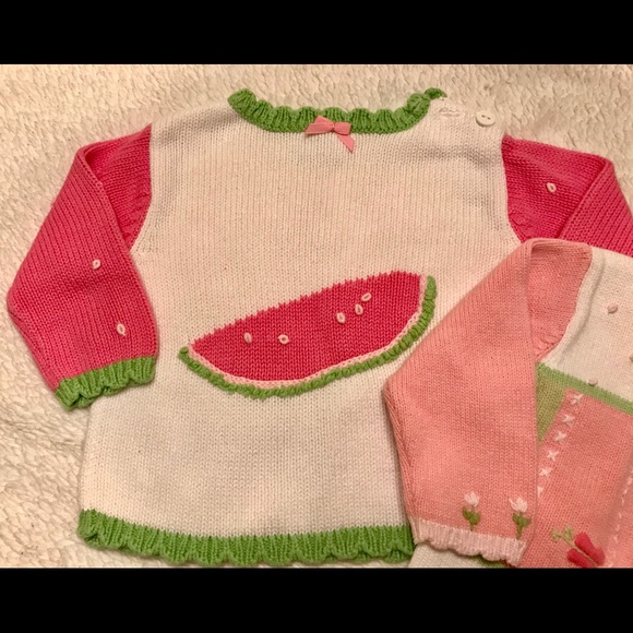 🌈Adorable 🌈Hartstrings 12 Month Spring Sweaters - Picture 3 of 4